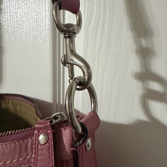 Leather Crossbody Bag in Dusty Rose - Picture 3 of 11